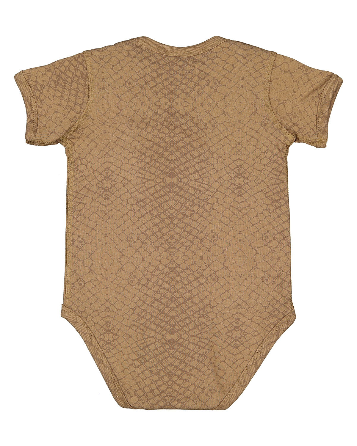 Infant Fine Jersey Bodysuit - Brown Reptile