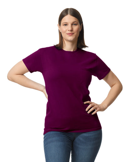 Unisex Heavy Cotton™ Pocket T-Shirt - Maroon