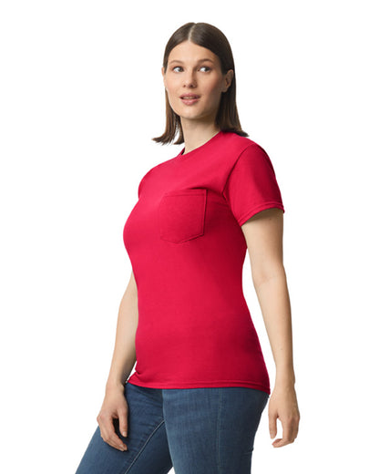 Unisex Heavy Cotton™ Pocket T-Shirt - Red