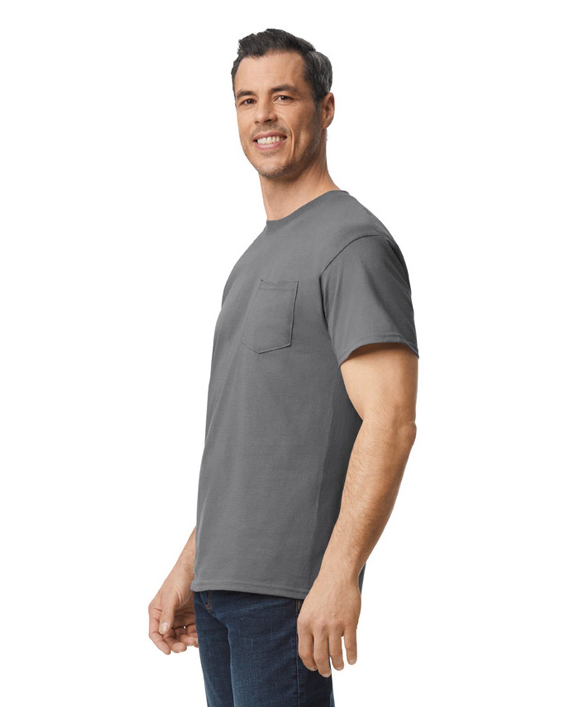 Unisex Heavy Cotton™ Pocket T-Shirt - Charcoal