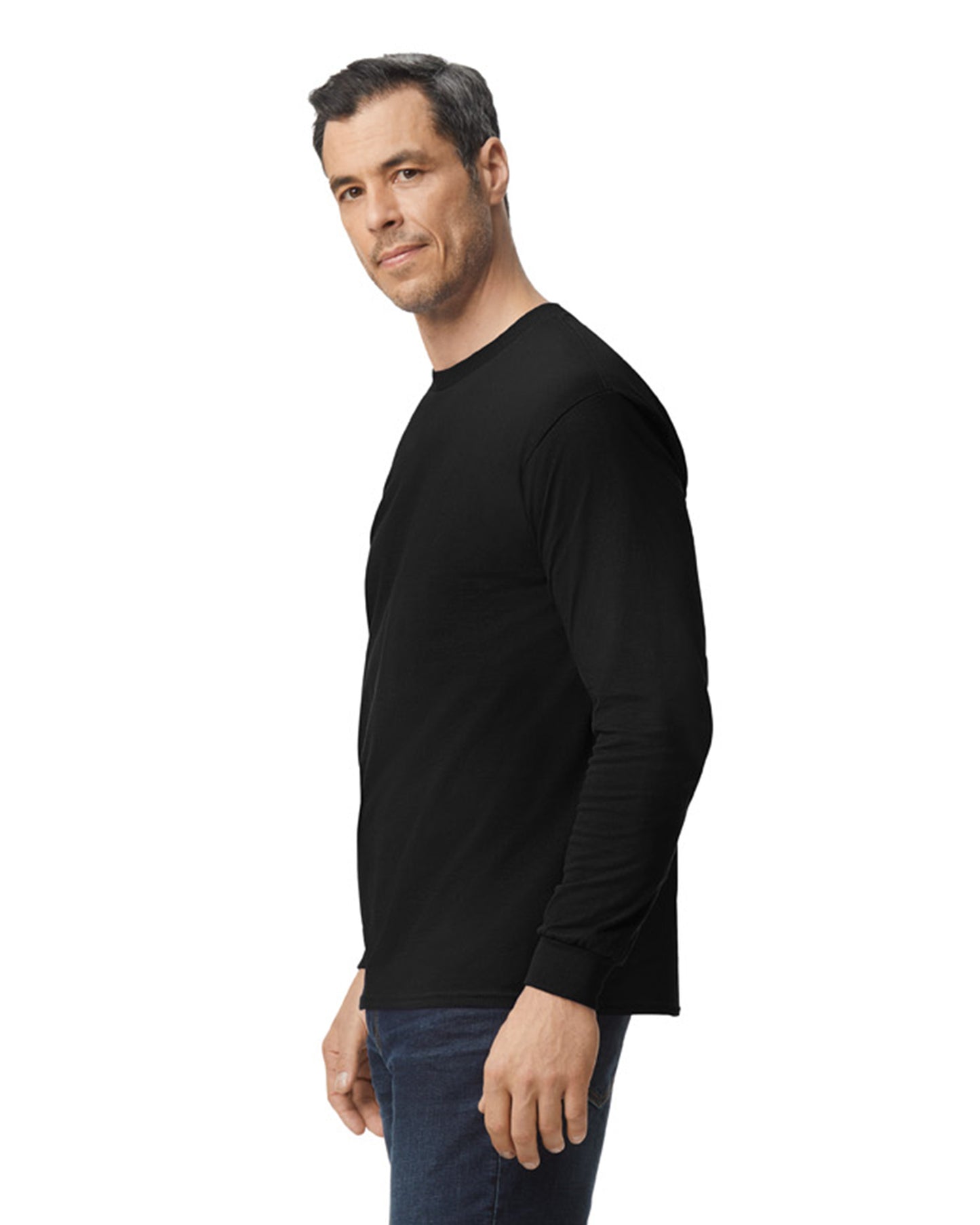 Unisex Heavy Cotton™ Long-Sleeve T-Shirt - Black