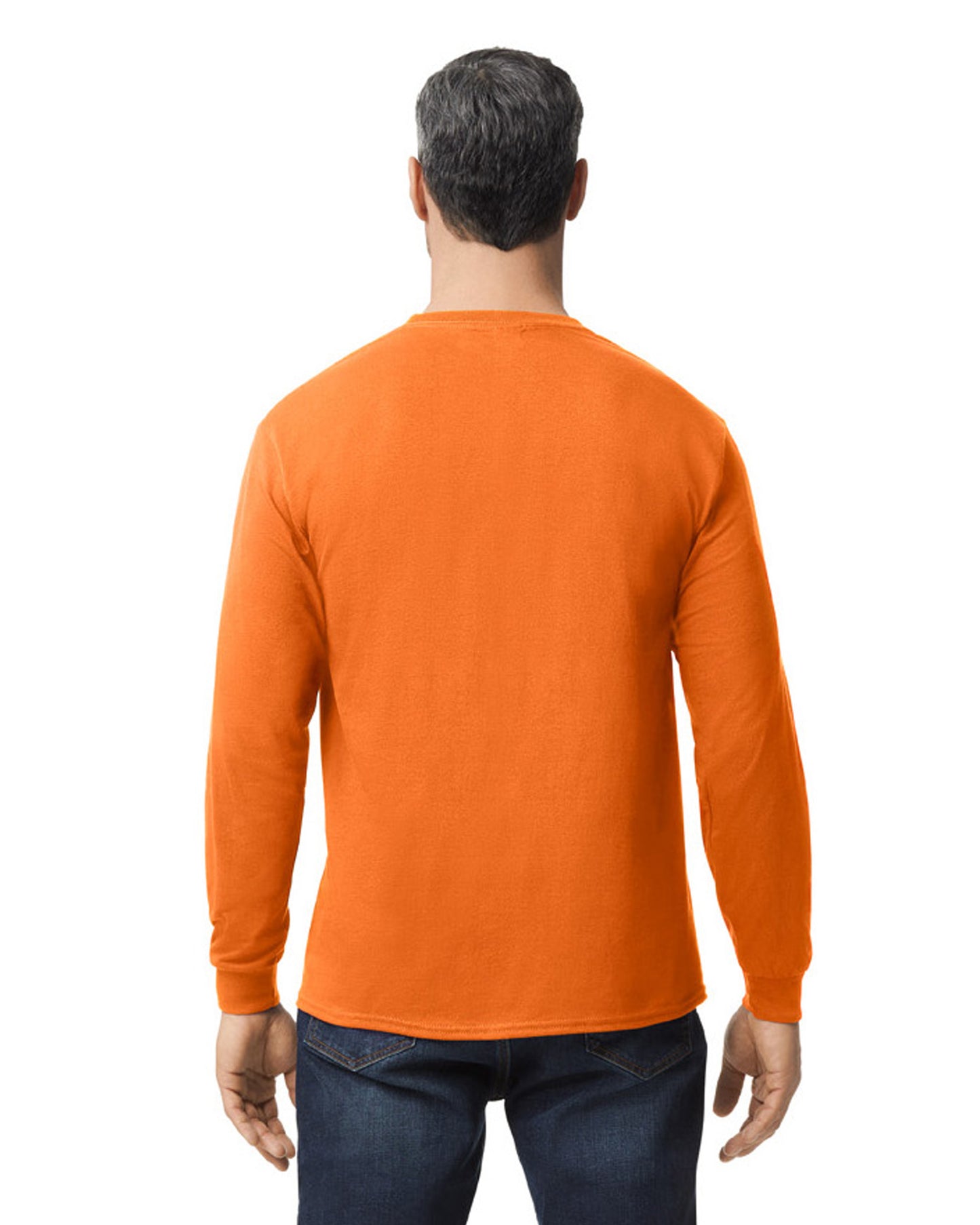 Unisex Heavy Cotton™ Long-Sleeve T-Shirt - Safety Orange
