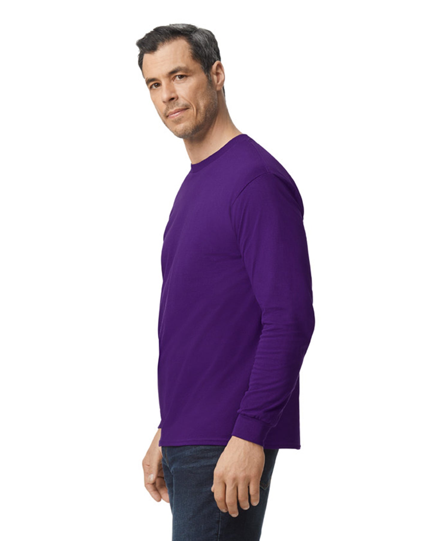 Unisex Heavy Cotton™ Long-Sleeve T-Shirt - Purple