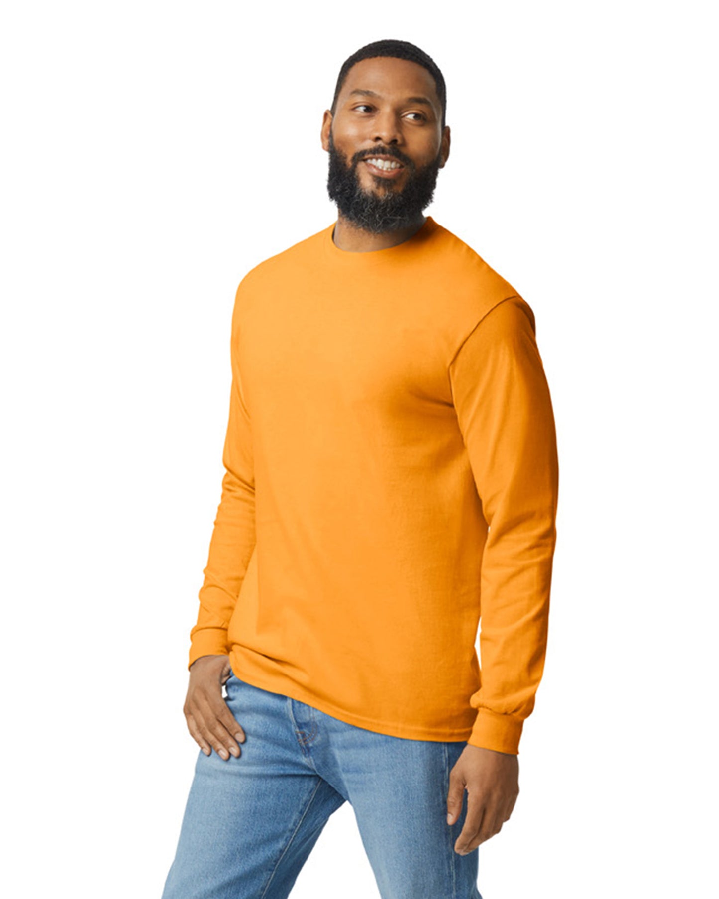 Unisex Heavy Cotton™ Long-Sleeve T-Shirt - Gold
