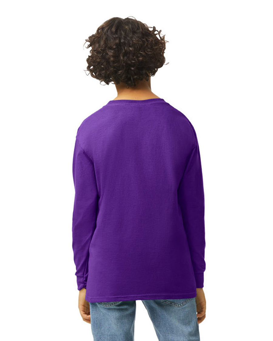 Youth Heavy Cotton™ Long-Sleeve T-Shirt - Purple