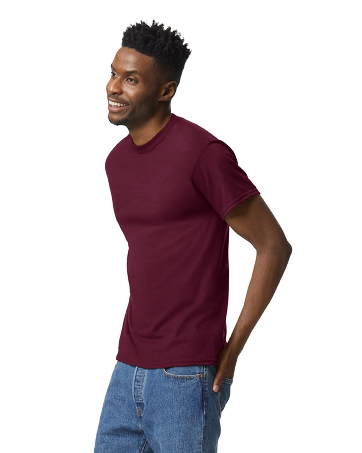 Unisex 50/50 T-Shirt - Dark Maroon