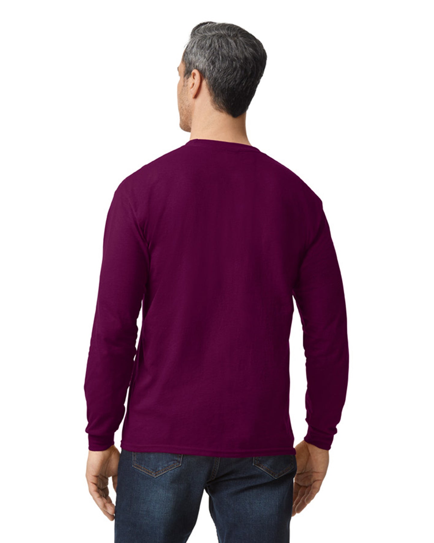 Unisex 50/50 Long-Sleeve T-Shirt - Maroon