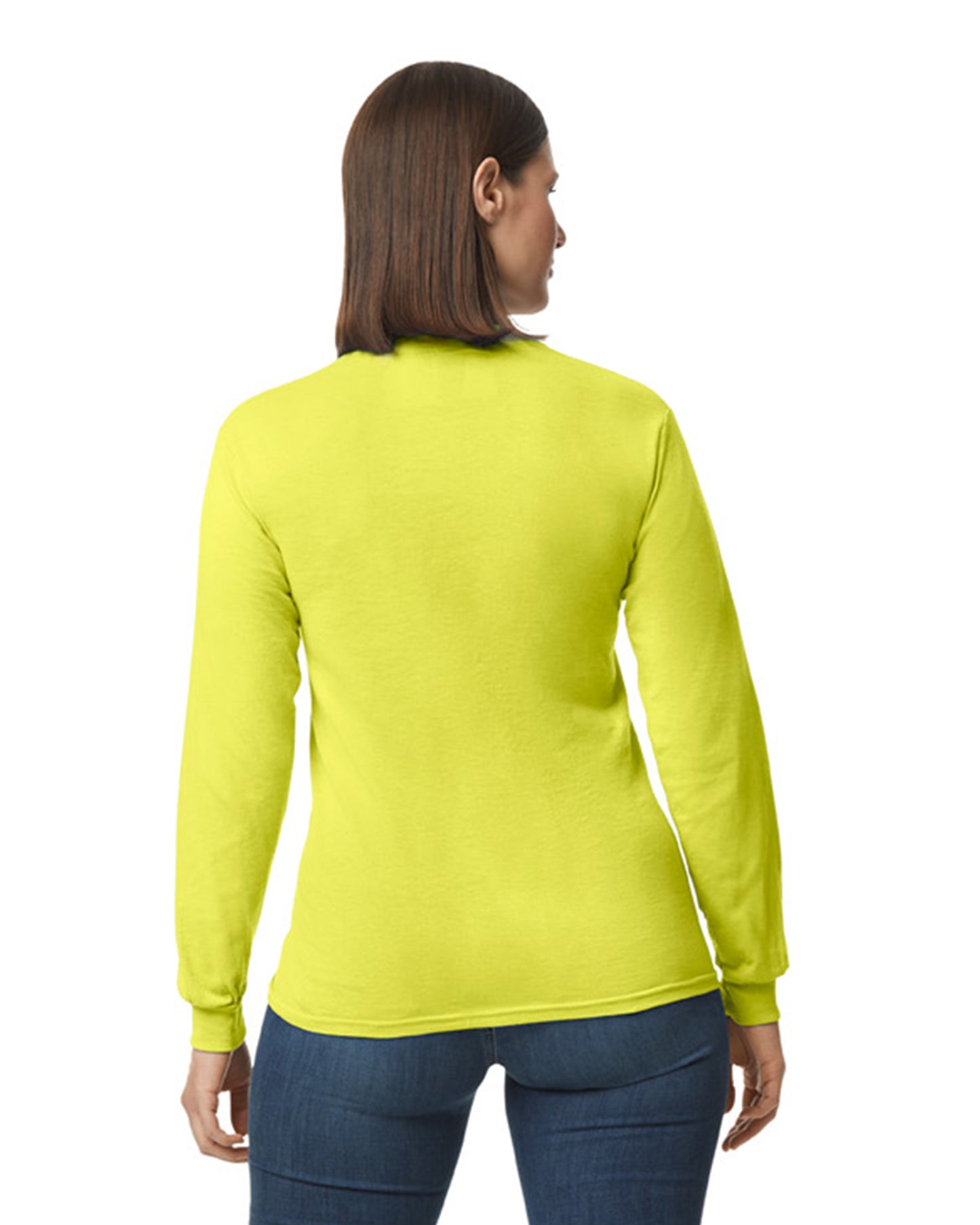 Unisex 50/50 Long-Sleeve T-Shirt - Safety Green