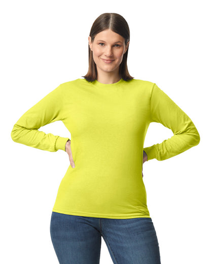 Unisex 50/50 Long-Sleeve T-Shirt - Safety Green