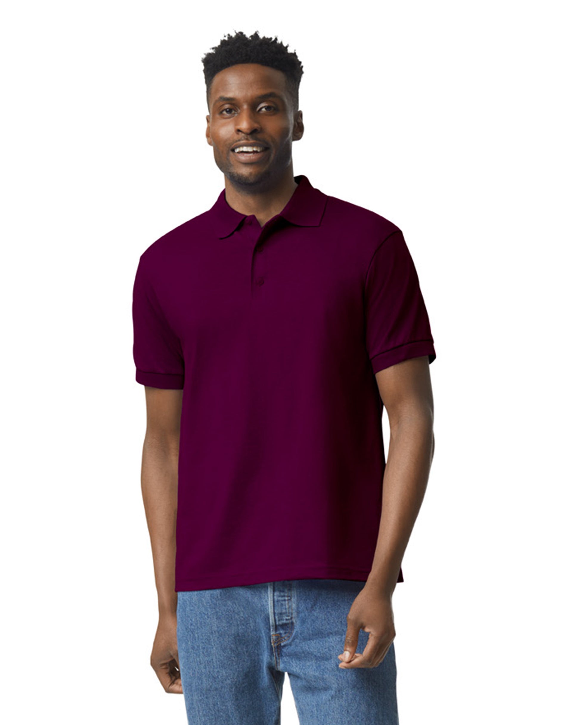 Unisex 50/50 Jersey Polo - Maroon