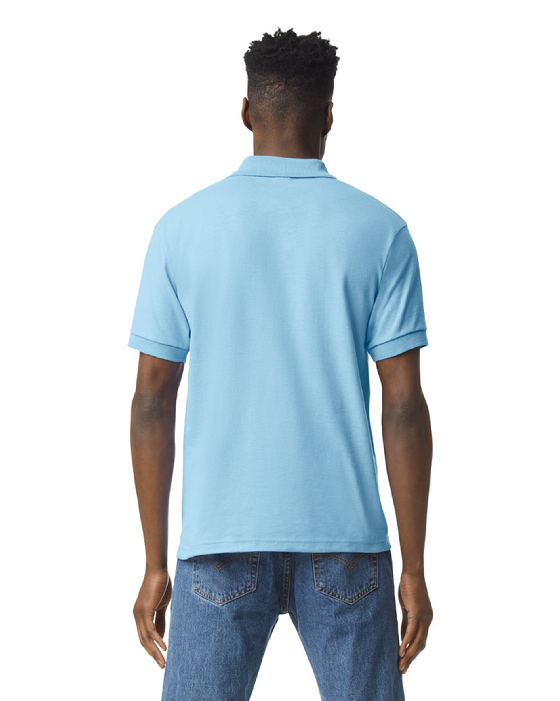 Unisex 50/50 Jersey Polo - Light Blue