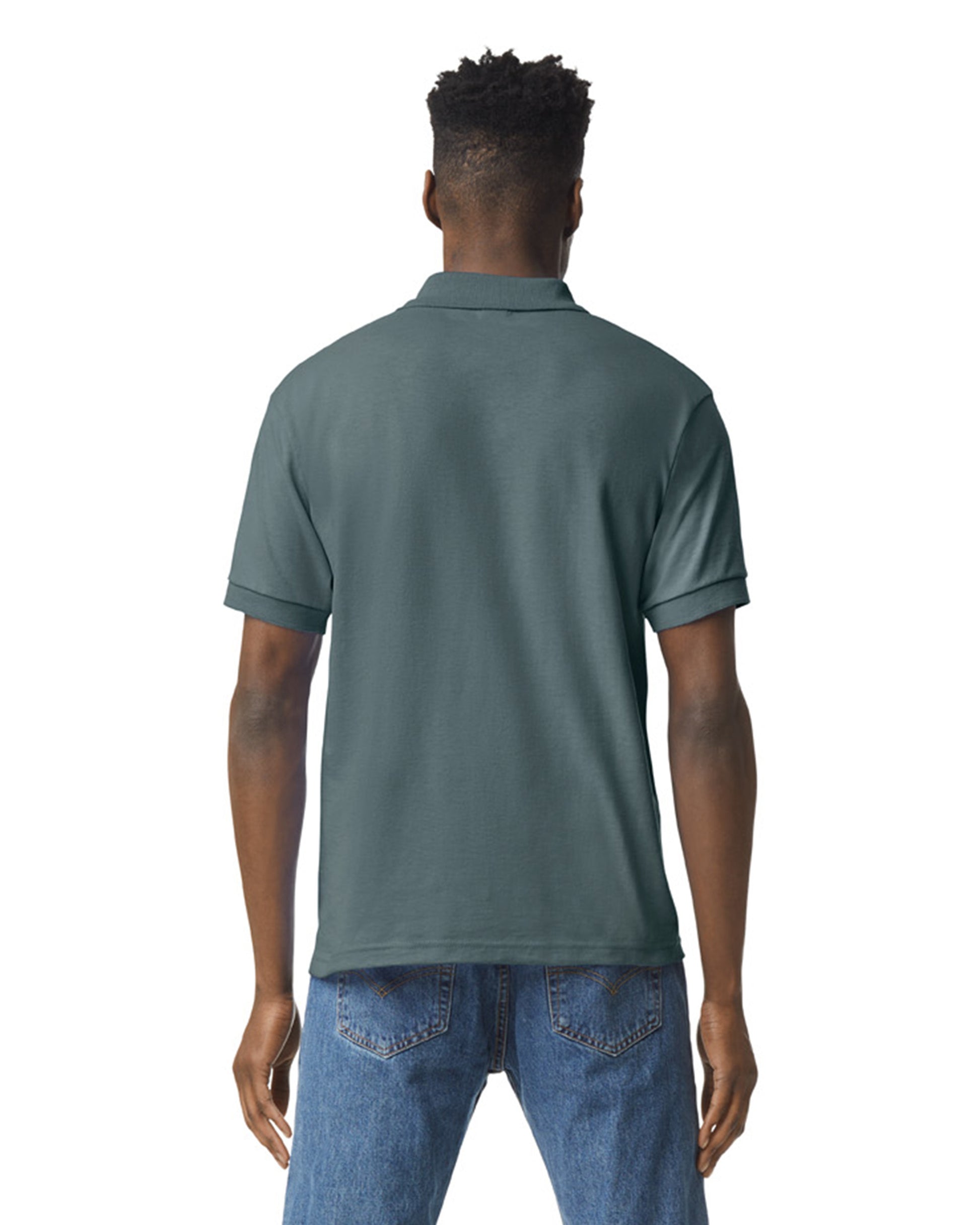 Unisex 50/50 Jersey Polo - Dark Heather