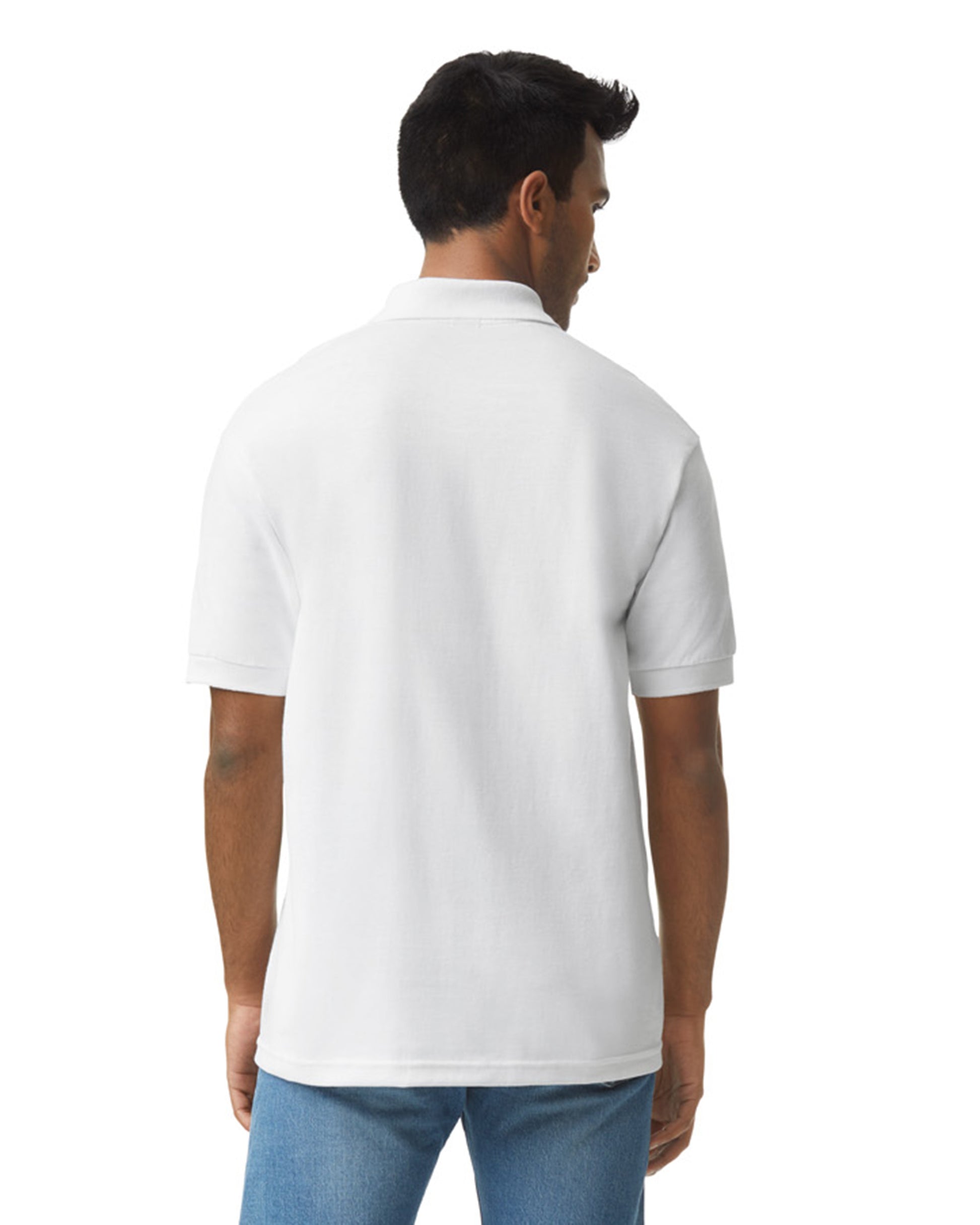 Unisex 50/50 Jersey Polo - White
