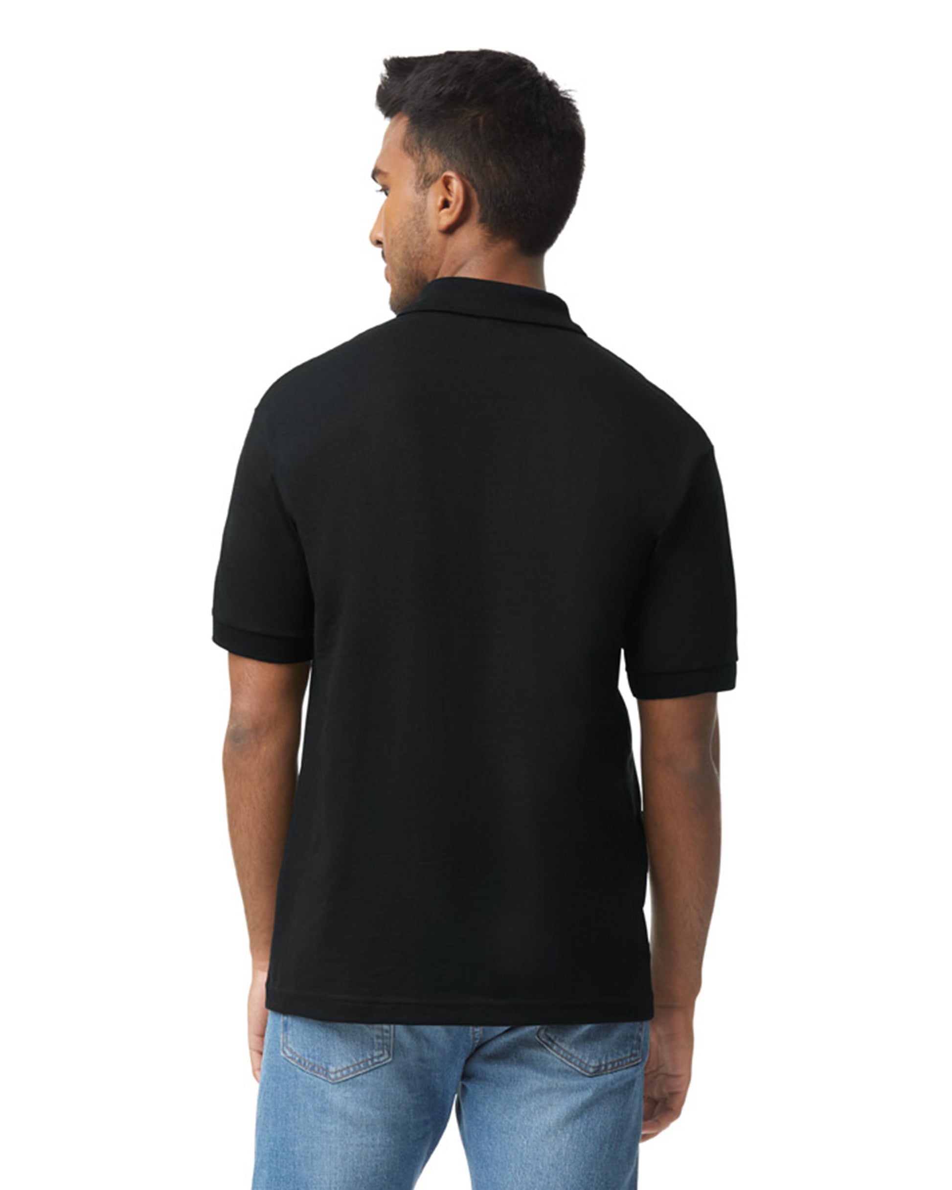 Unisex 50/50 Jersey Polo - Black