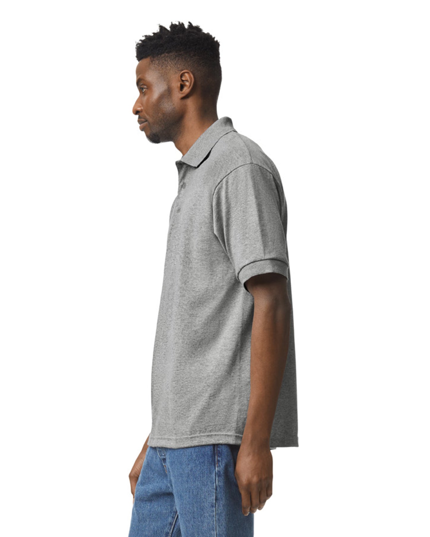 Unisex 50/50 Jersey Polo - Sport Gray