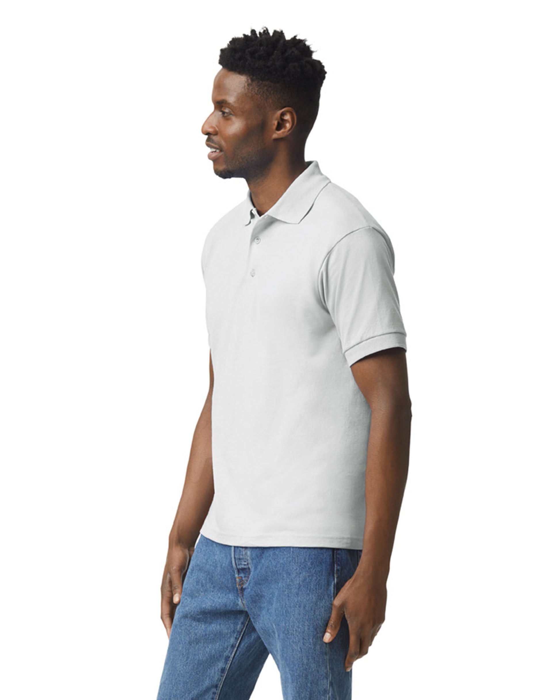 Unisex 50/50 Jersey Polo - Ash