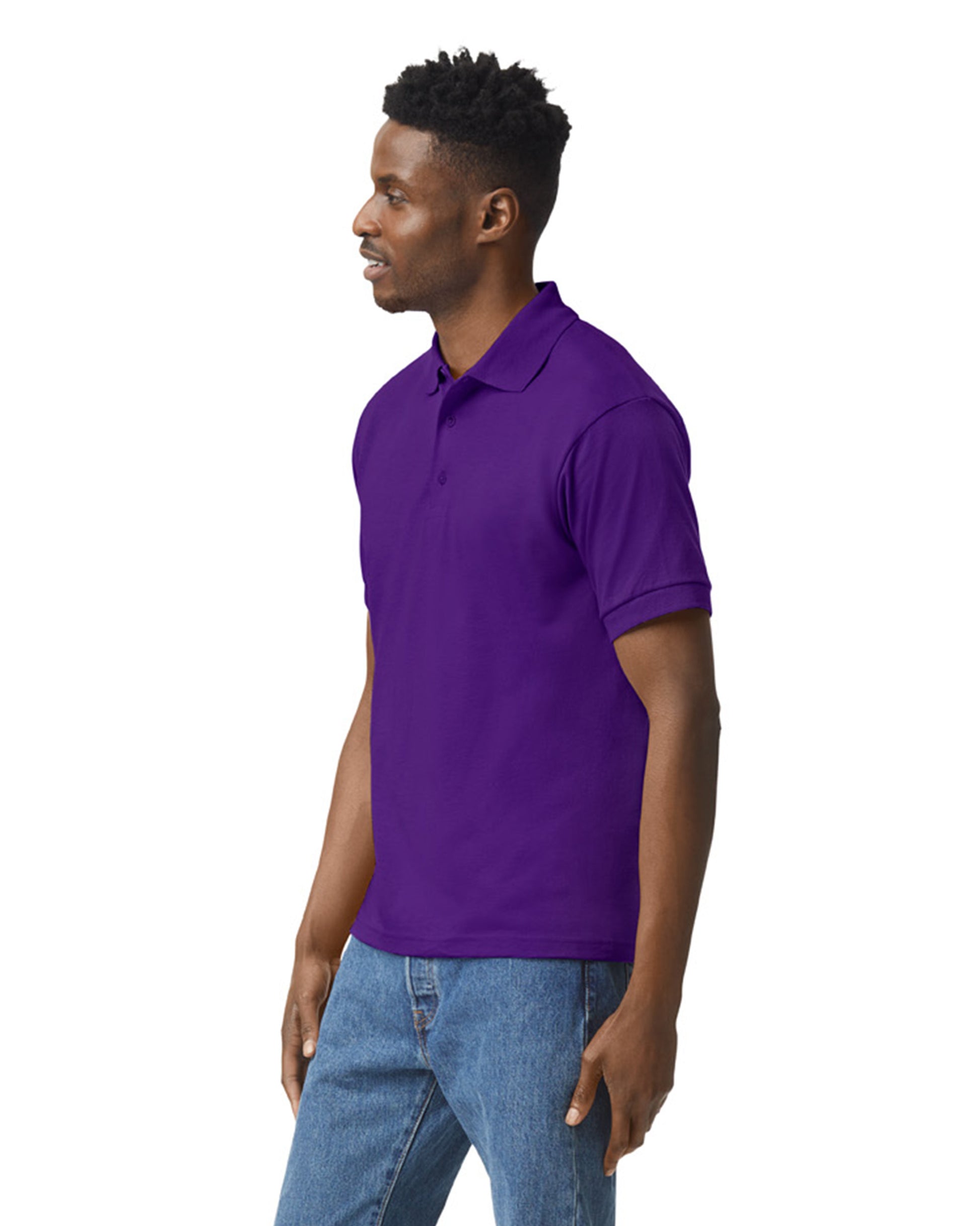 Unisex 50/50 Jersey Polo - Purple