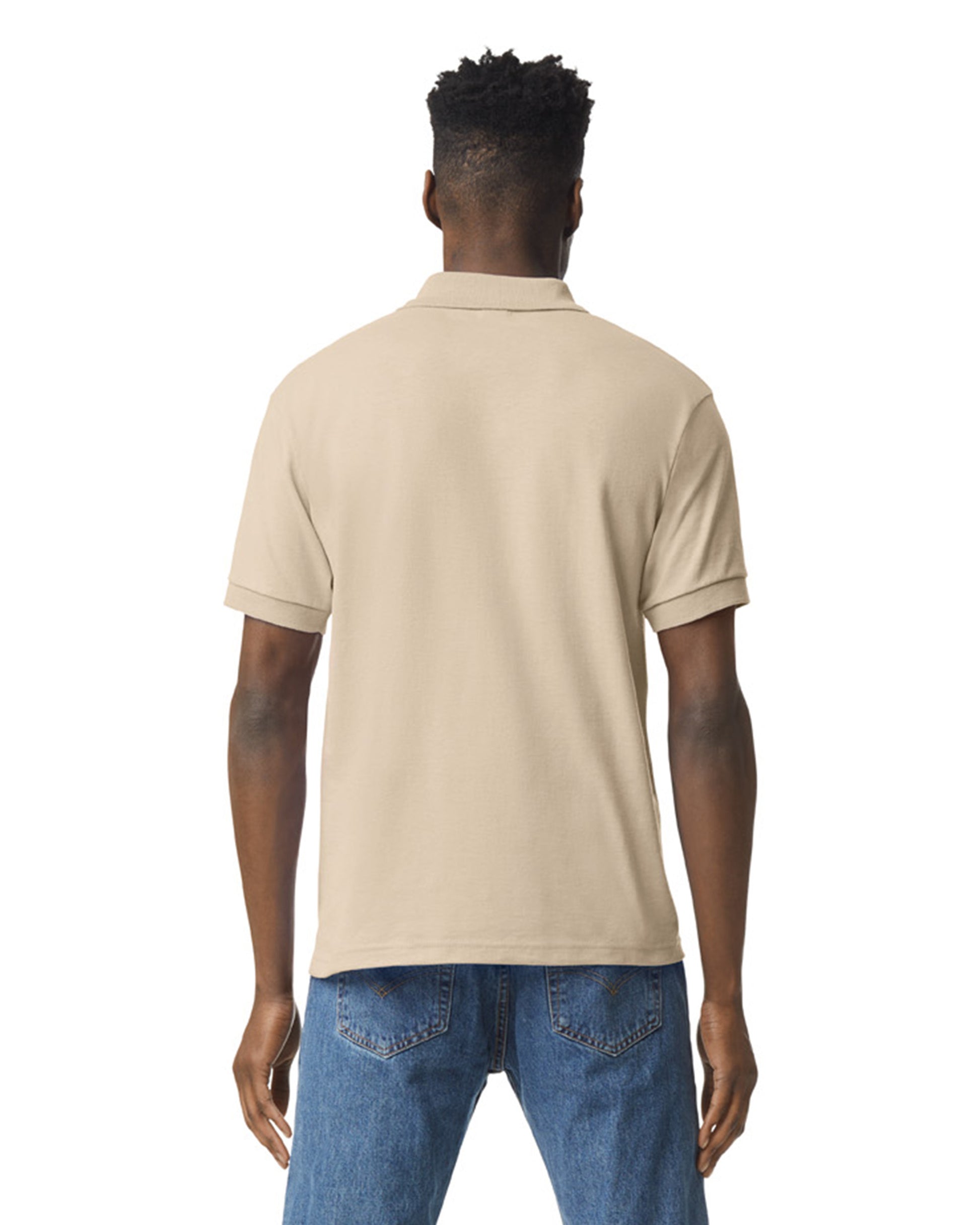 Unisex 50/50 Jersey Polo - Sand