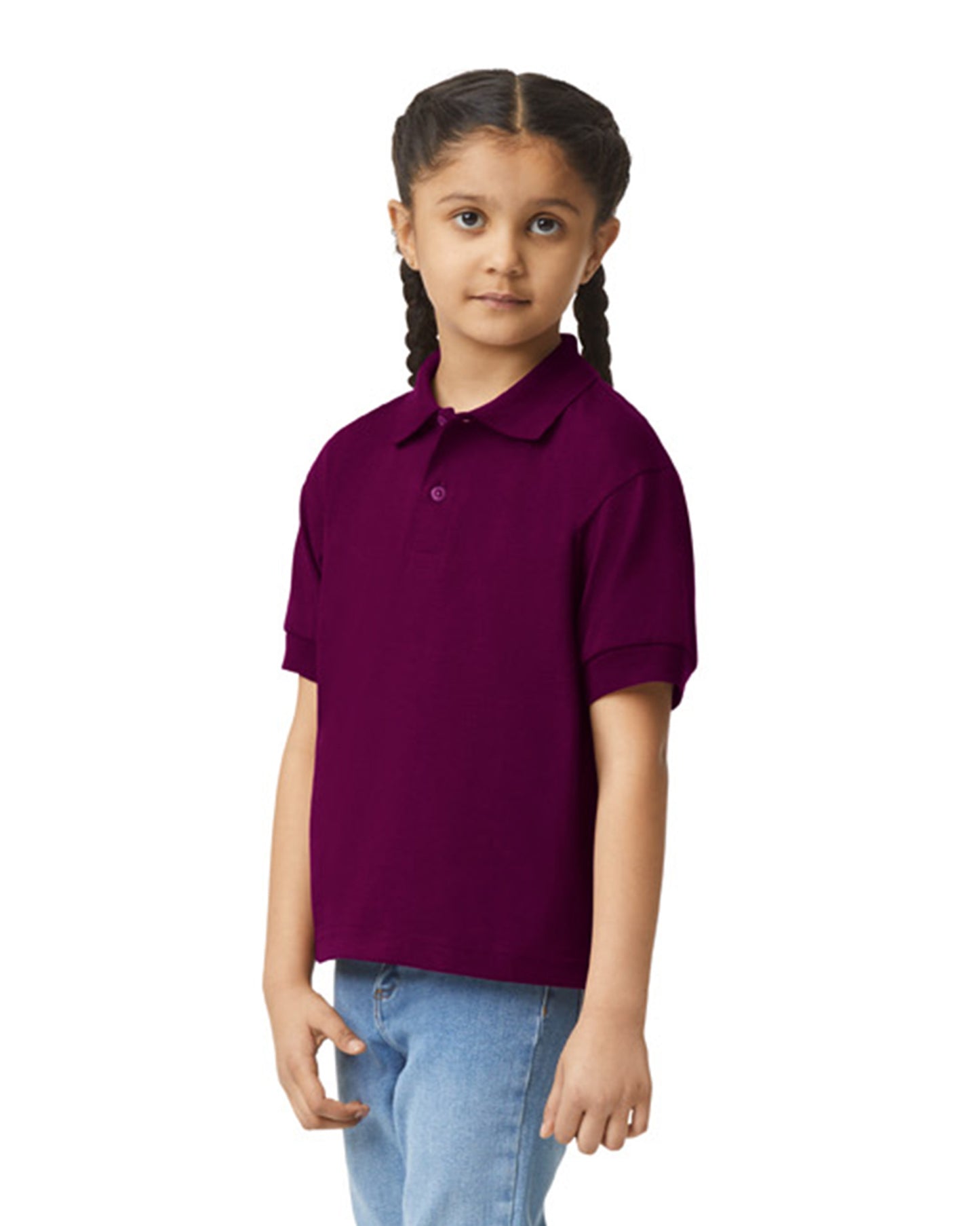 Youth 50/50 Jersey Polo - Maroon