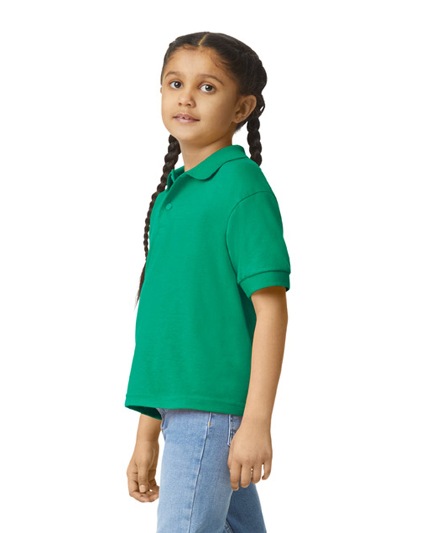 Youth 50/50 Jersey Polo - Kelly Green