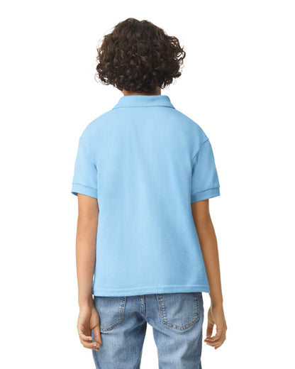 Youth 50/50 Jersey Polo - Light Blue