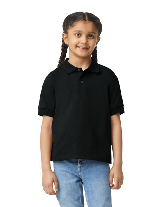Youth 50/50 Jersey Polo - Black