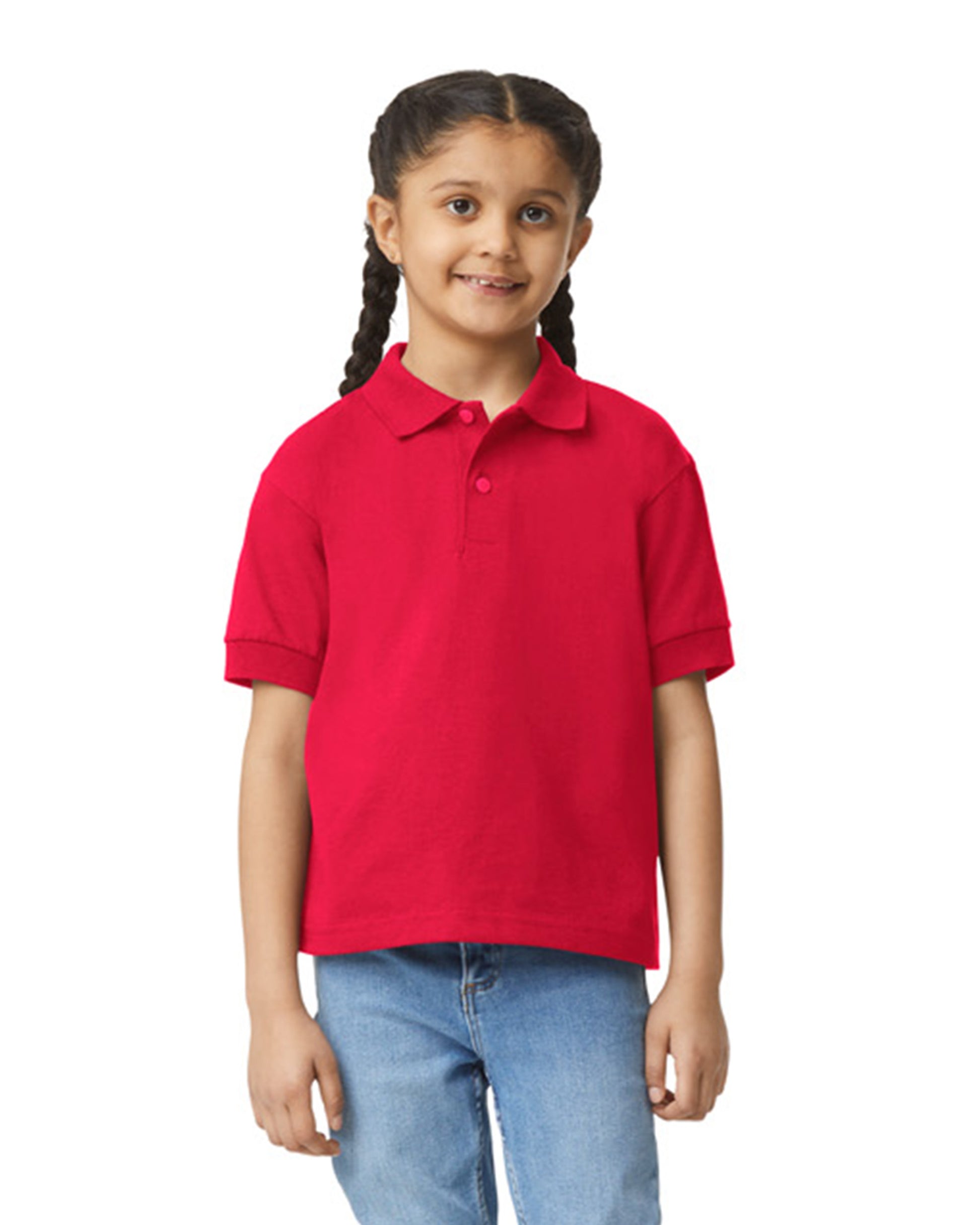 Youth 50/50 Jersey Polo - Red