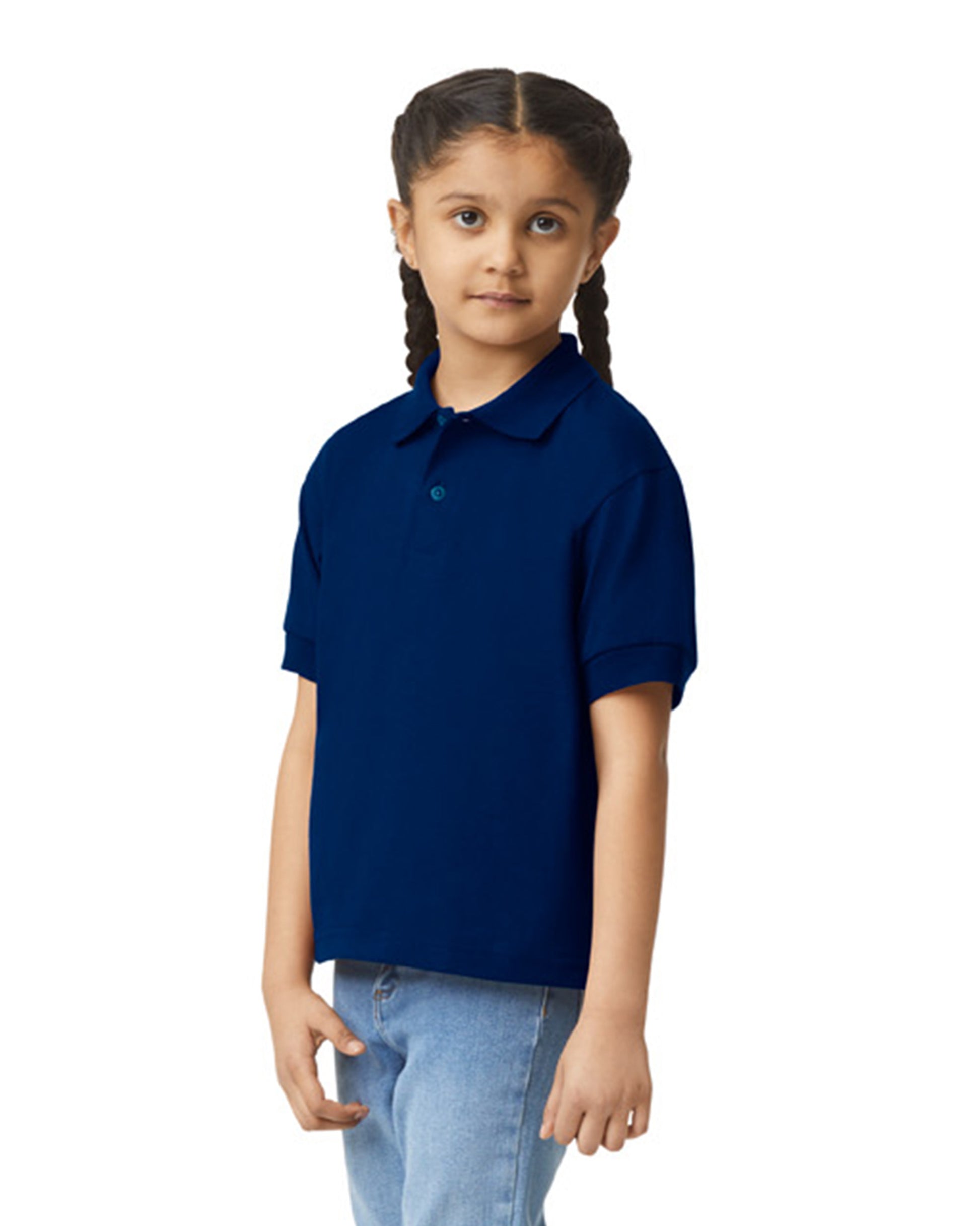 Youth 50/50 Jersey Polo - Navy