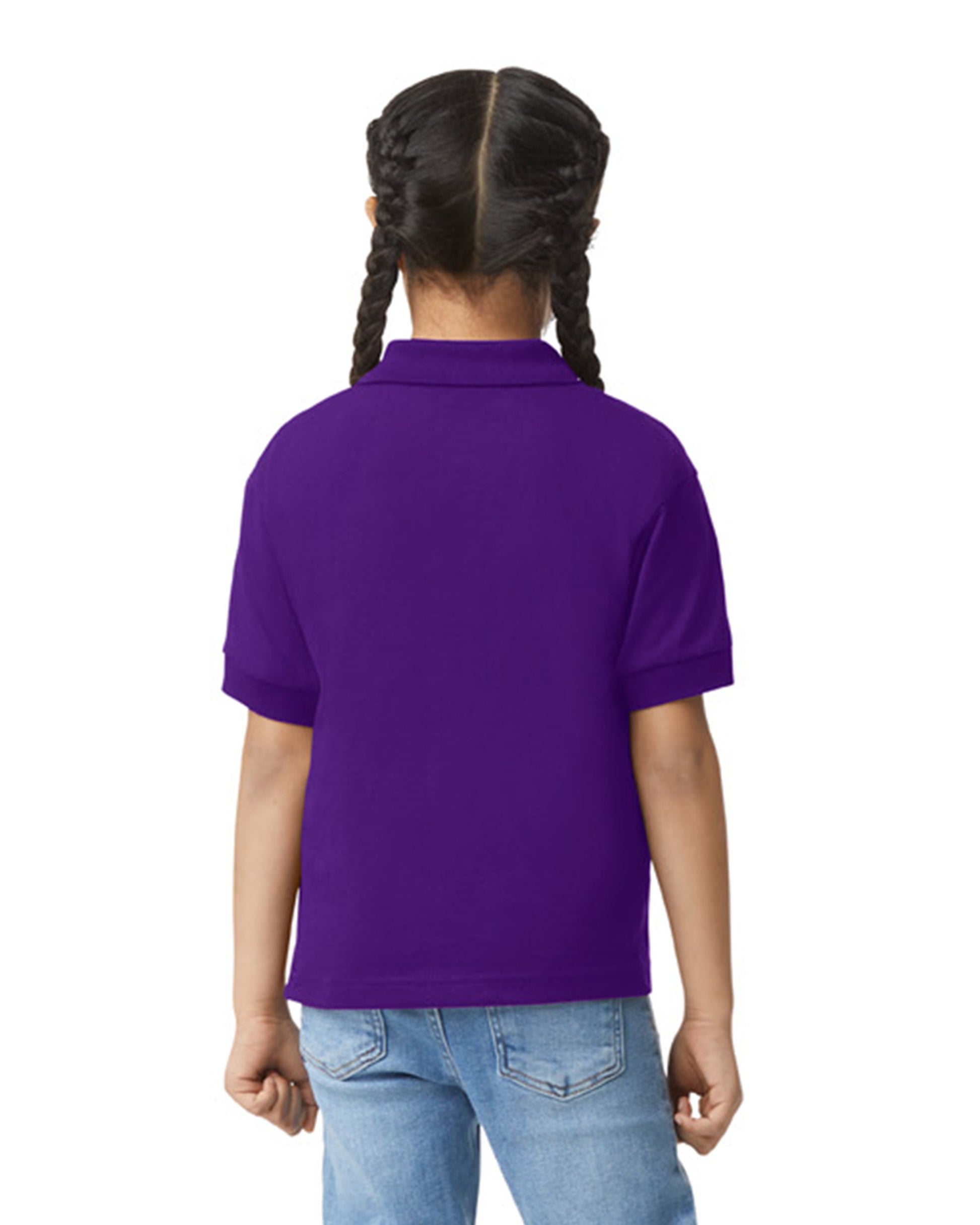 Youth 50/50 Jersey Polo - Purple
