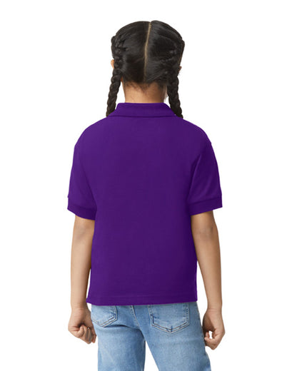 Youth 50/50 Jersey Polo - Purple