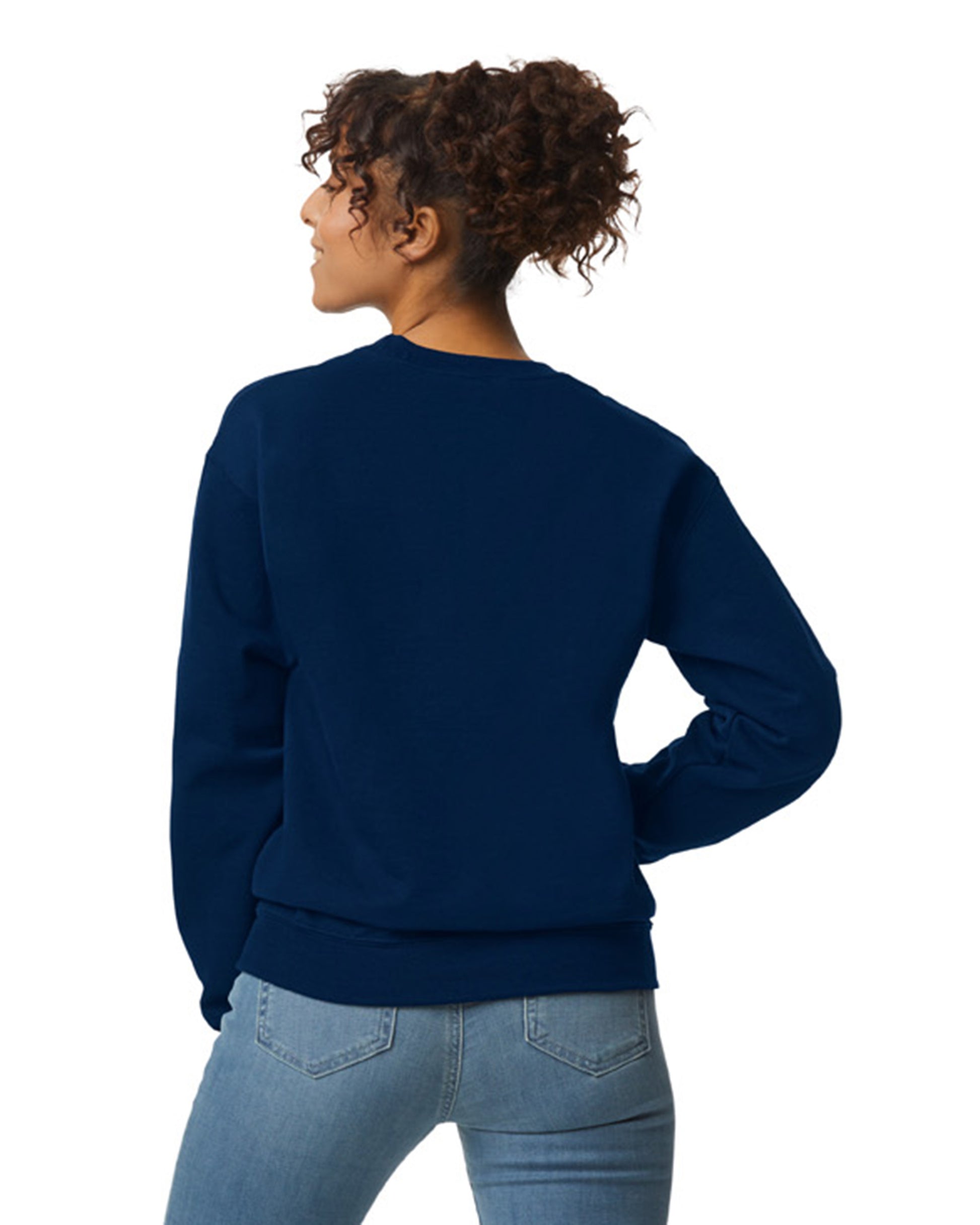 Unisex DryBlend® 50/50 Fleece Crew - Navy