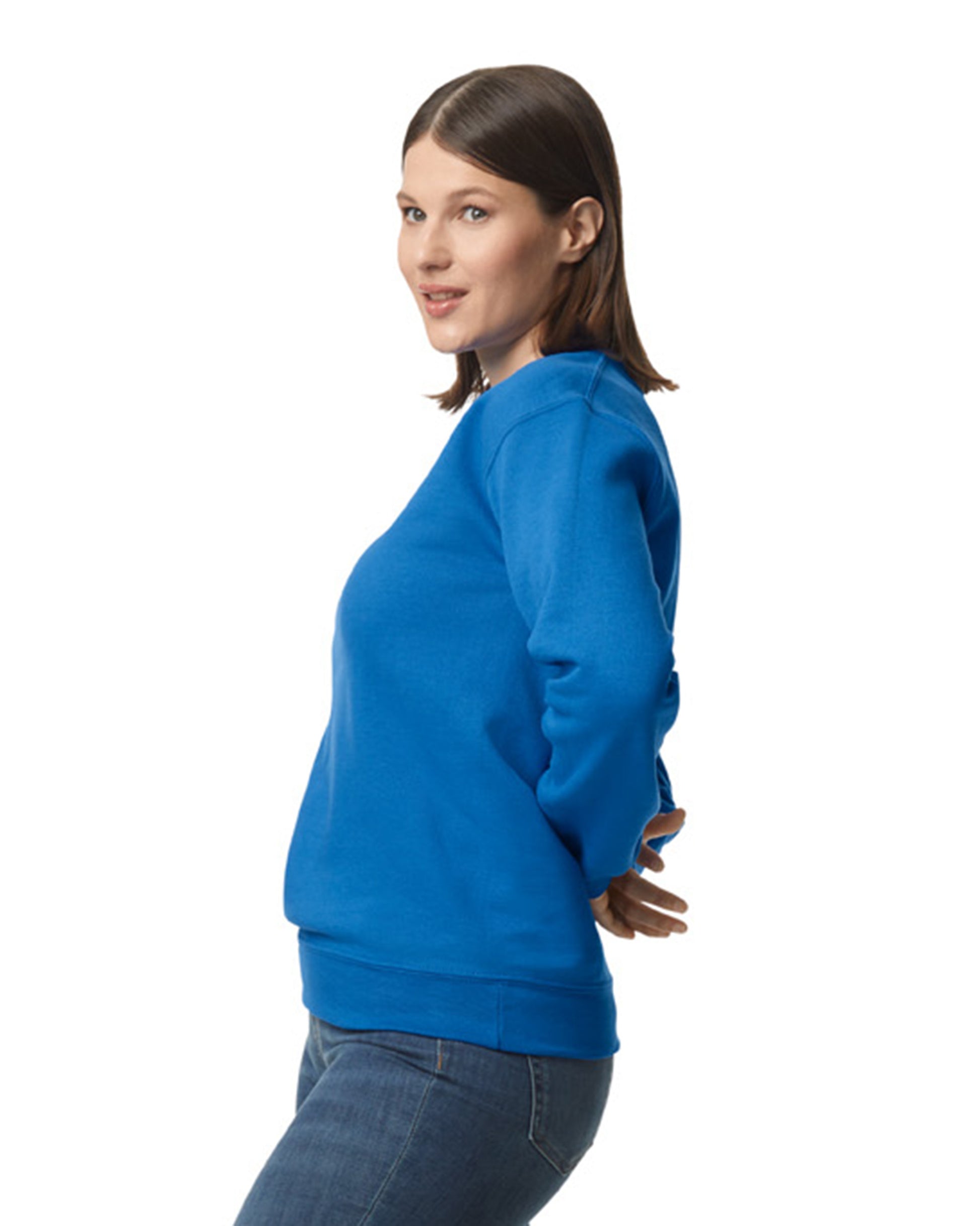 Unisex DryBlend® 50/50 Fleece Crew - Royal