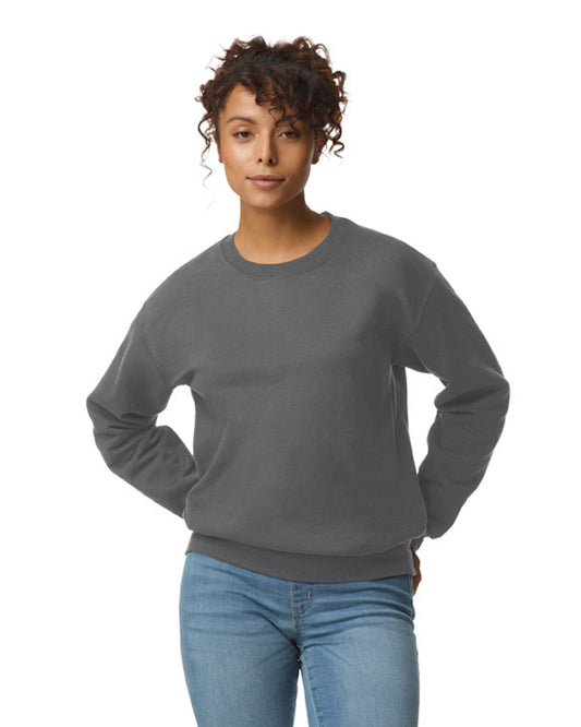Unisex DryBlend® 50/50 Fleece Crew - Charcoal