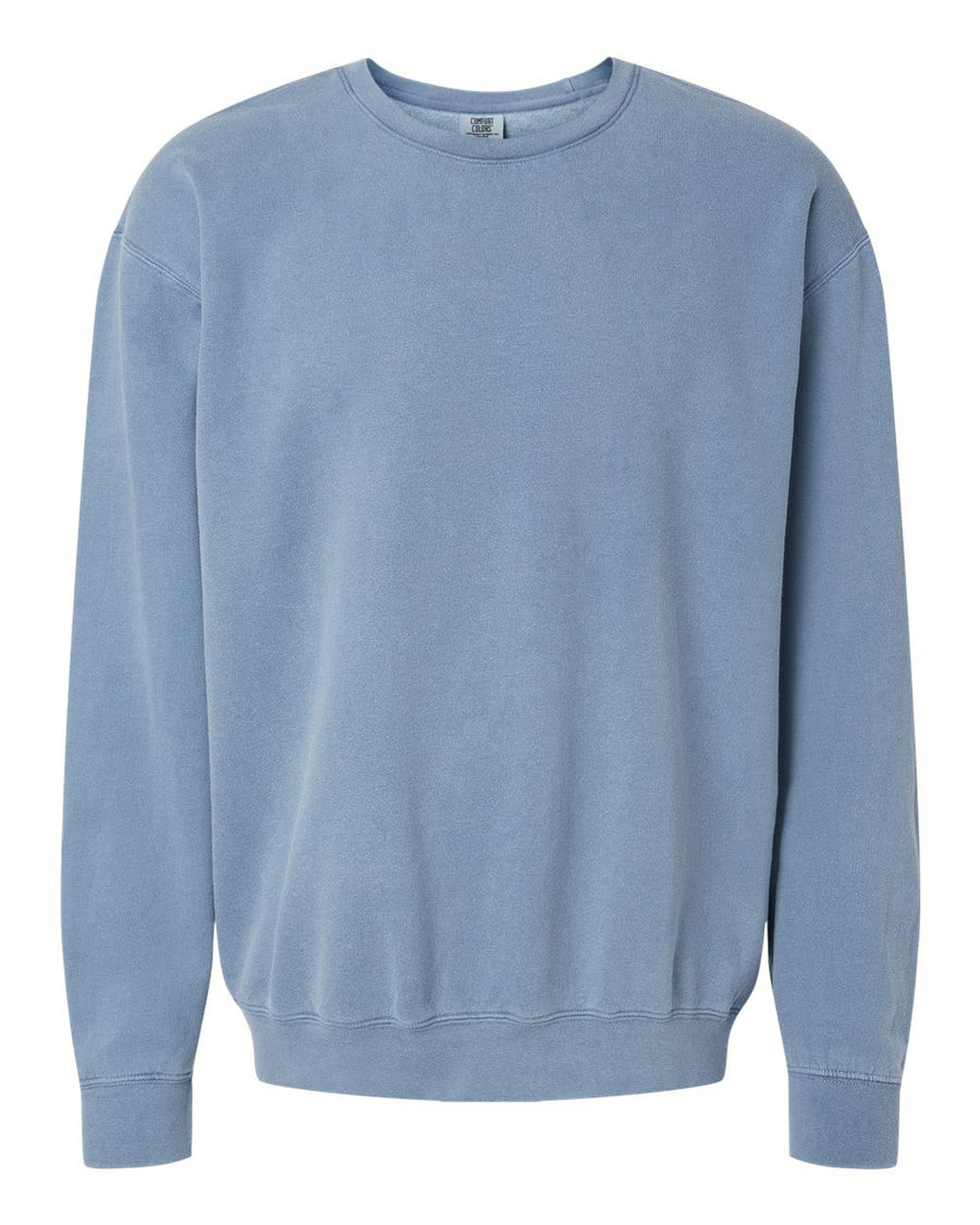 Unisex Lighweight Cotton Crewneck Sweatshirt - Blue Jean