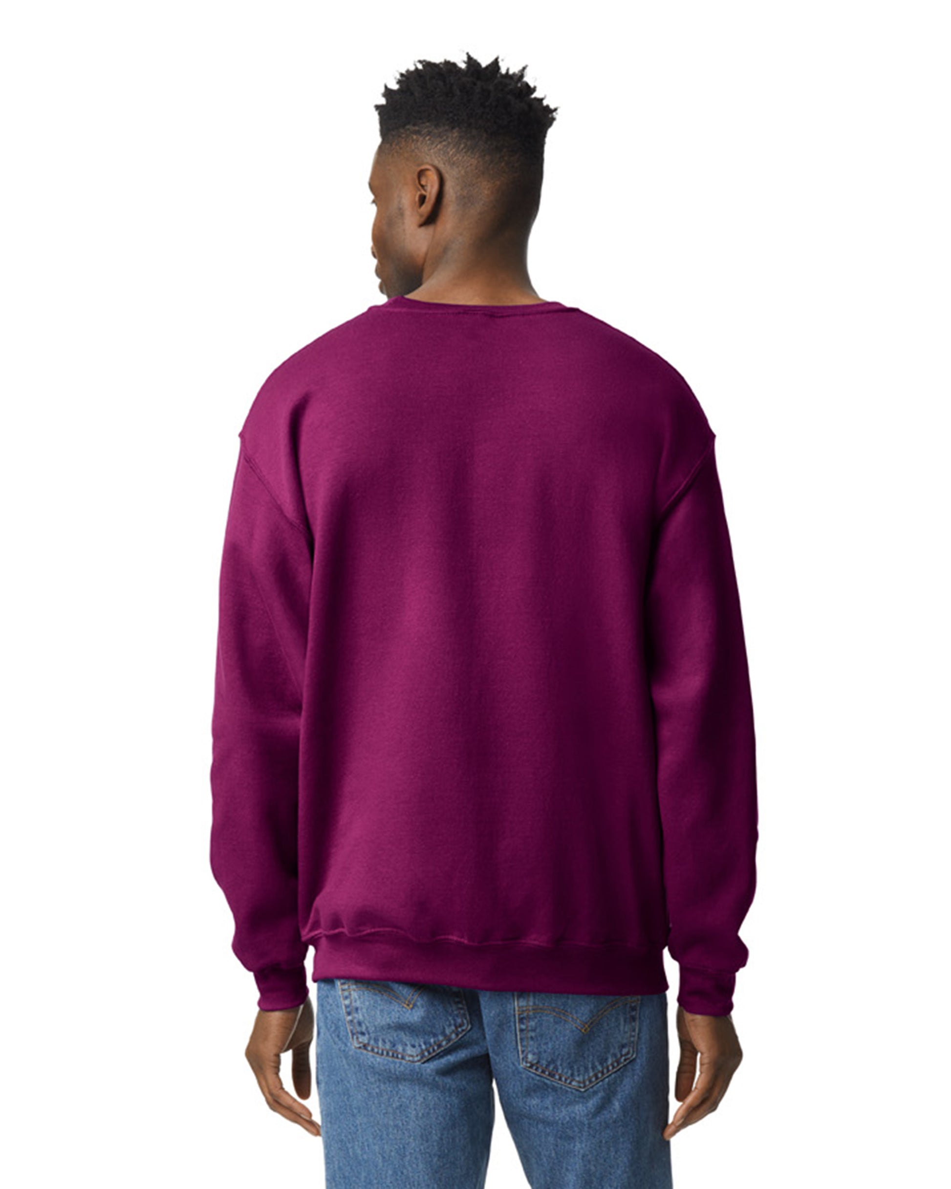 Unisex Heavy Blend���  50/50 Fleece Crew - Maroon