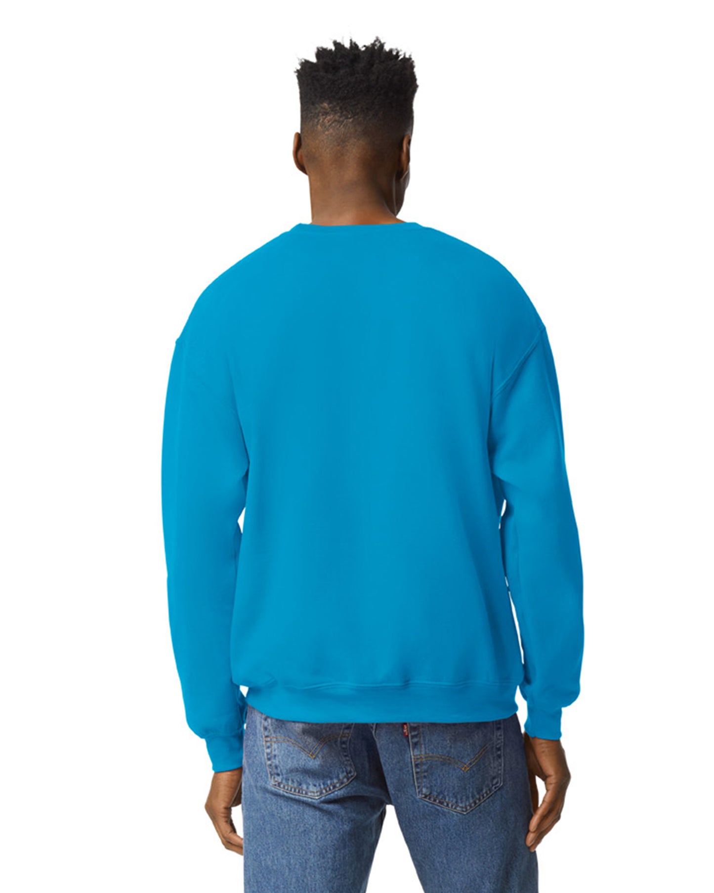 Unisex Heavy Blend���  50/50 Fleece Crew - Sapphire
