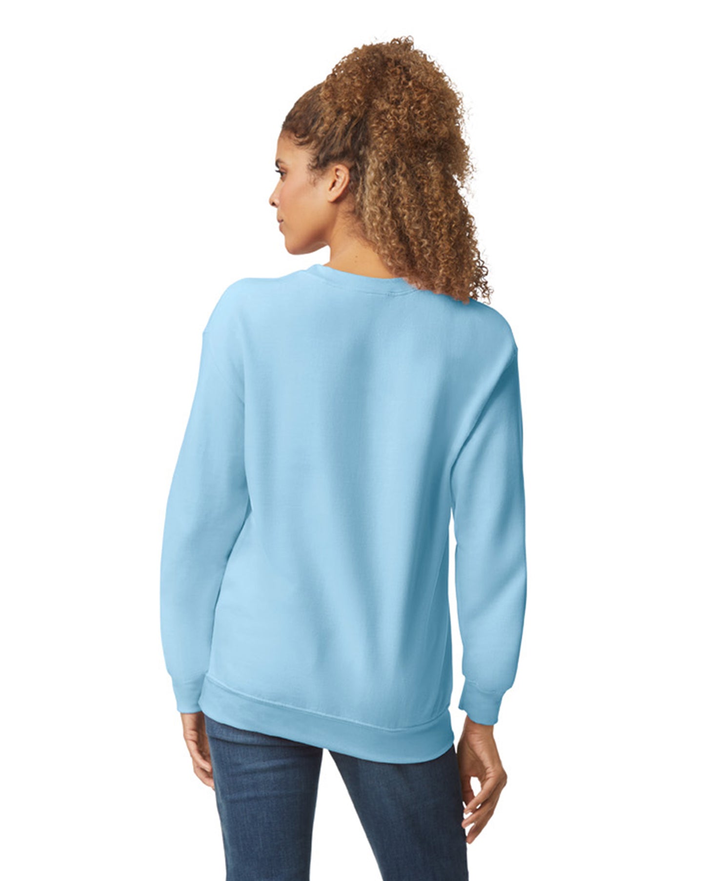 Unisex Heavy Blend���  50/50 Fleece Crew - Light Blue