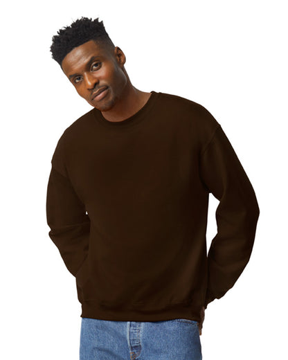 Unisex Heavy Blend���  50/50 Fleece Crew - Dark Chocolate