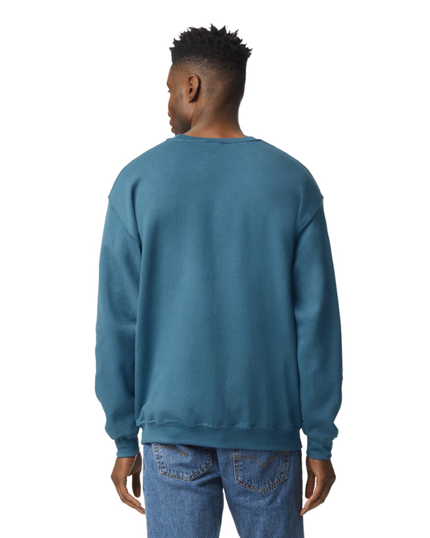 Unisex Heavy Blend���  50/50 Fleece Crew - Indigo Blue