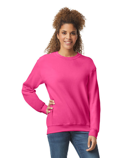 Unisex Heavy Blend���  50/50 Fleece Crew - Heliconia