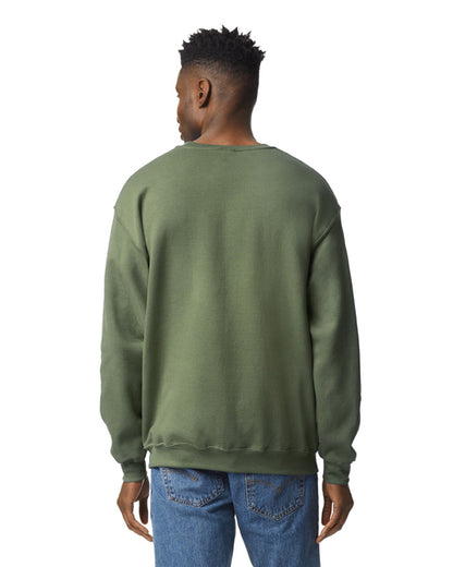 Unisex Heavy Blend���  50/50 Fleece Crew - Military Green