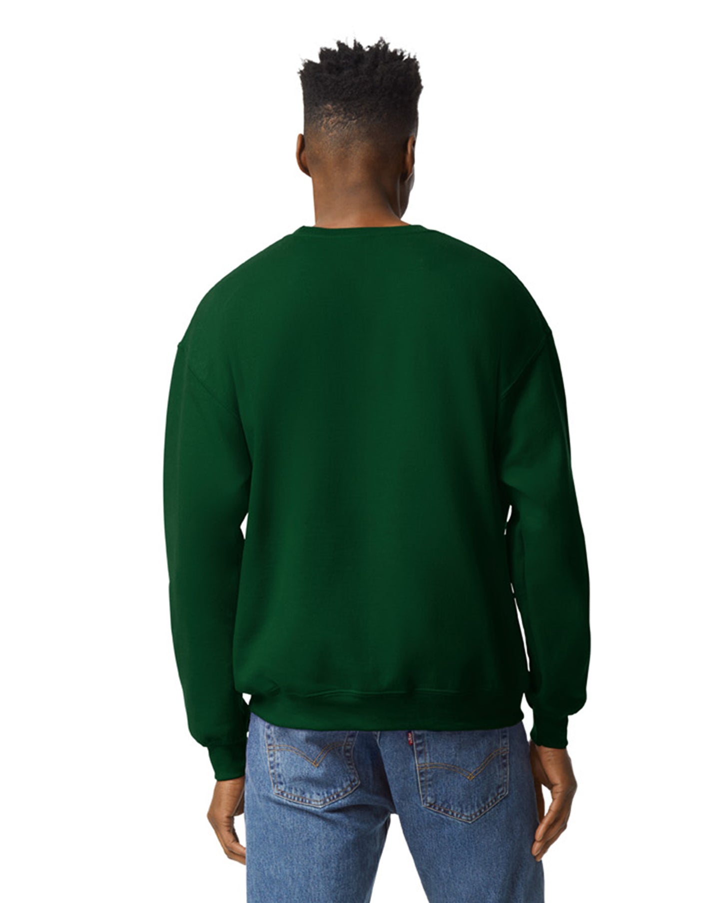 Unisex Heavy Blend���  50/50 Fleece Crew - Forest Green