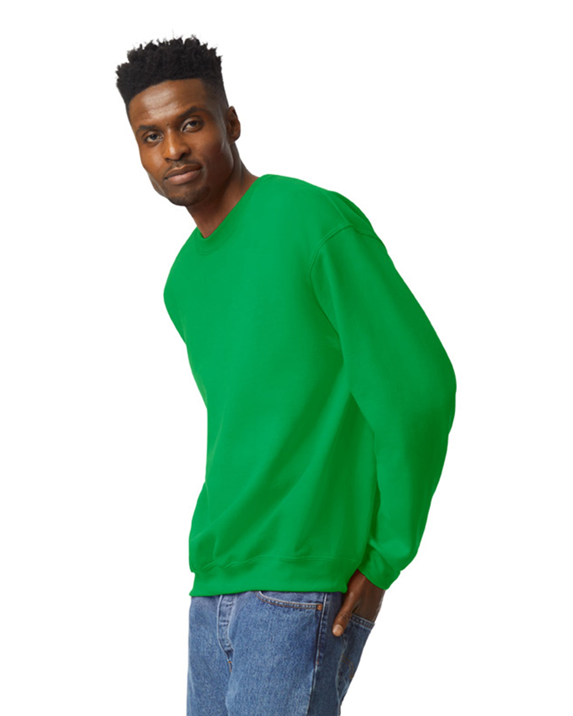 Unisex Heavy Blend���  50/50 Fleece Crew - Irish Green