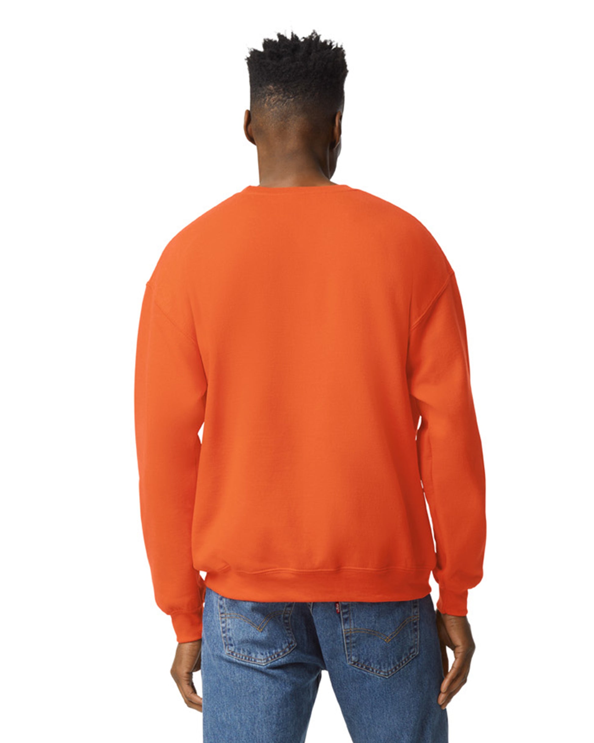 Unisex Heavy Blend���  50/50 Fleece Crew - Orange