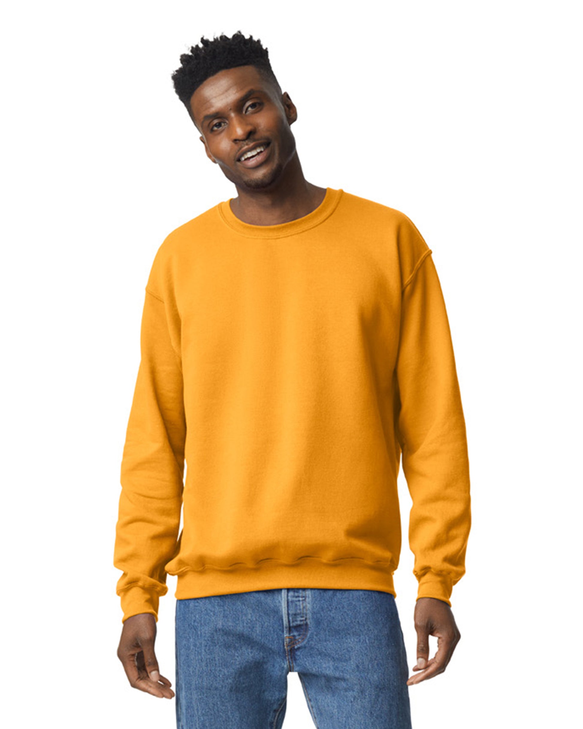 Unisex Heavy Blend���  50/50 Fleece Crew - Gold