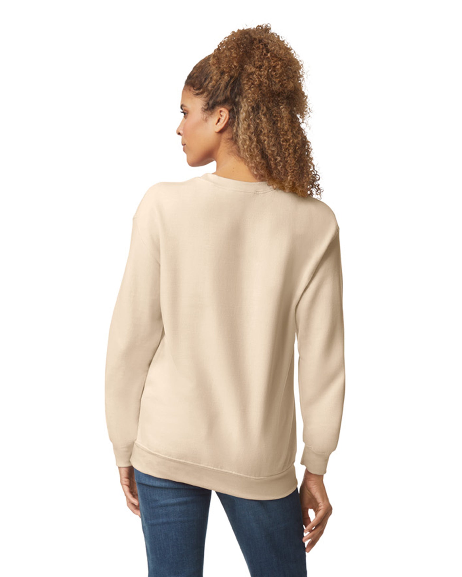 Unisex Heavy Blend���  50/50 Fleece Crew - Sand