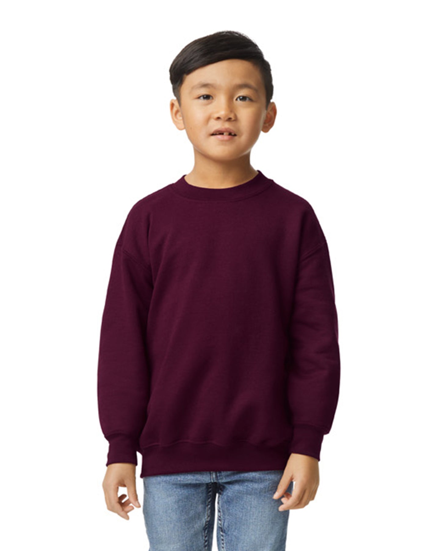 Youth Heavy Blend��� 50/50 Fleece Crew - Maroon