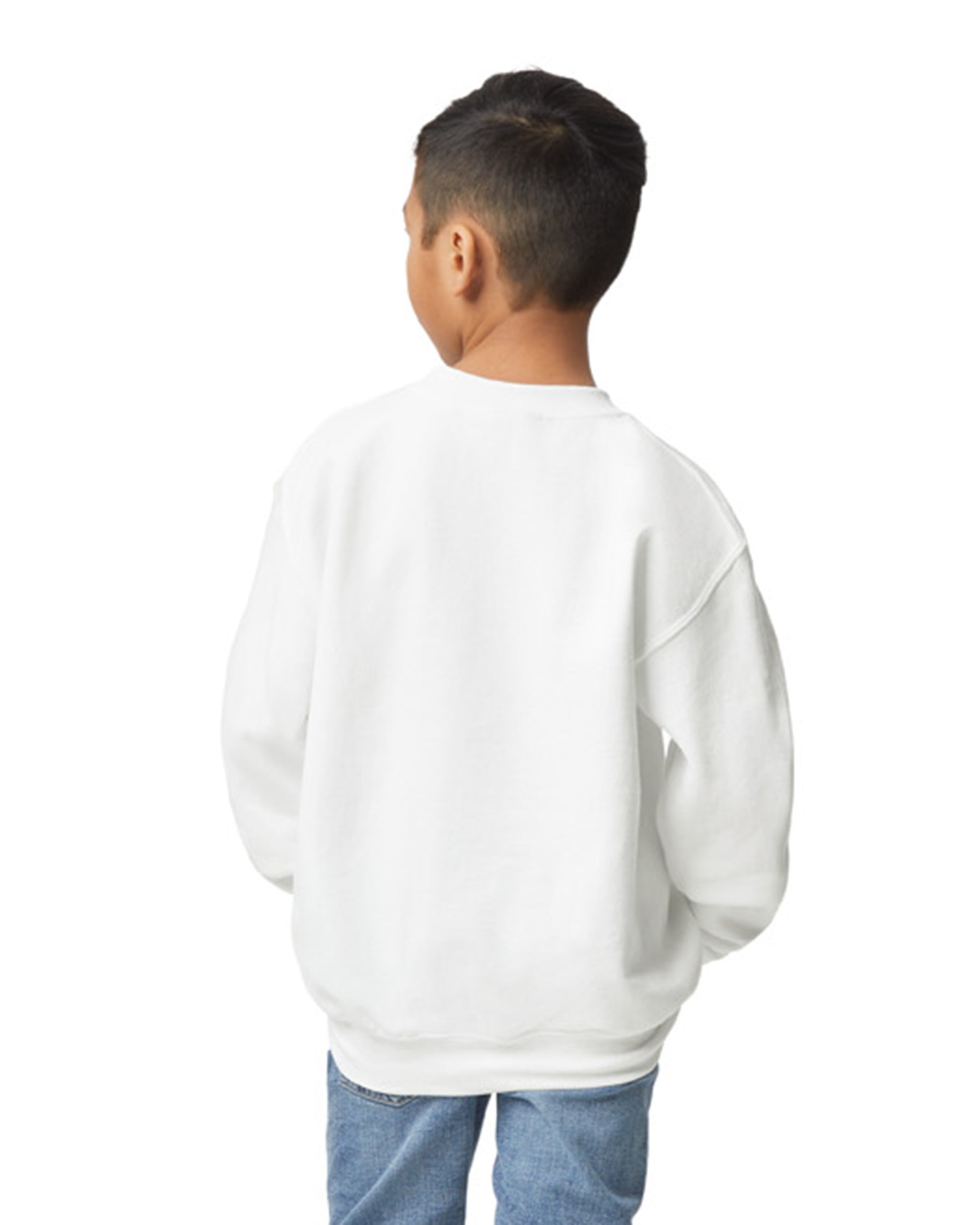 Youth Heavy Blend��� 50/50 Fleece Crew - White
