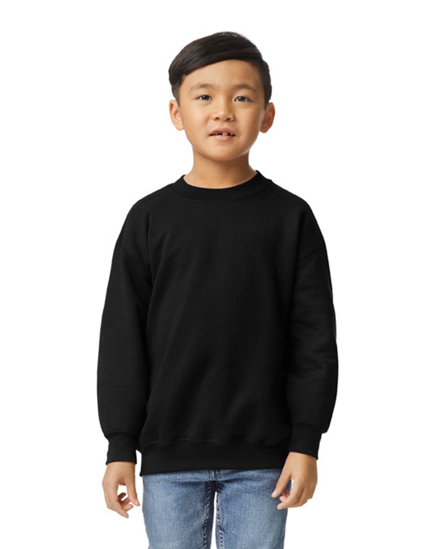 Youth Heavy Blend��� 50/50 Fleece Crew - Black
