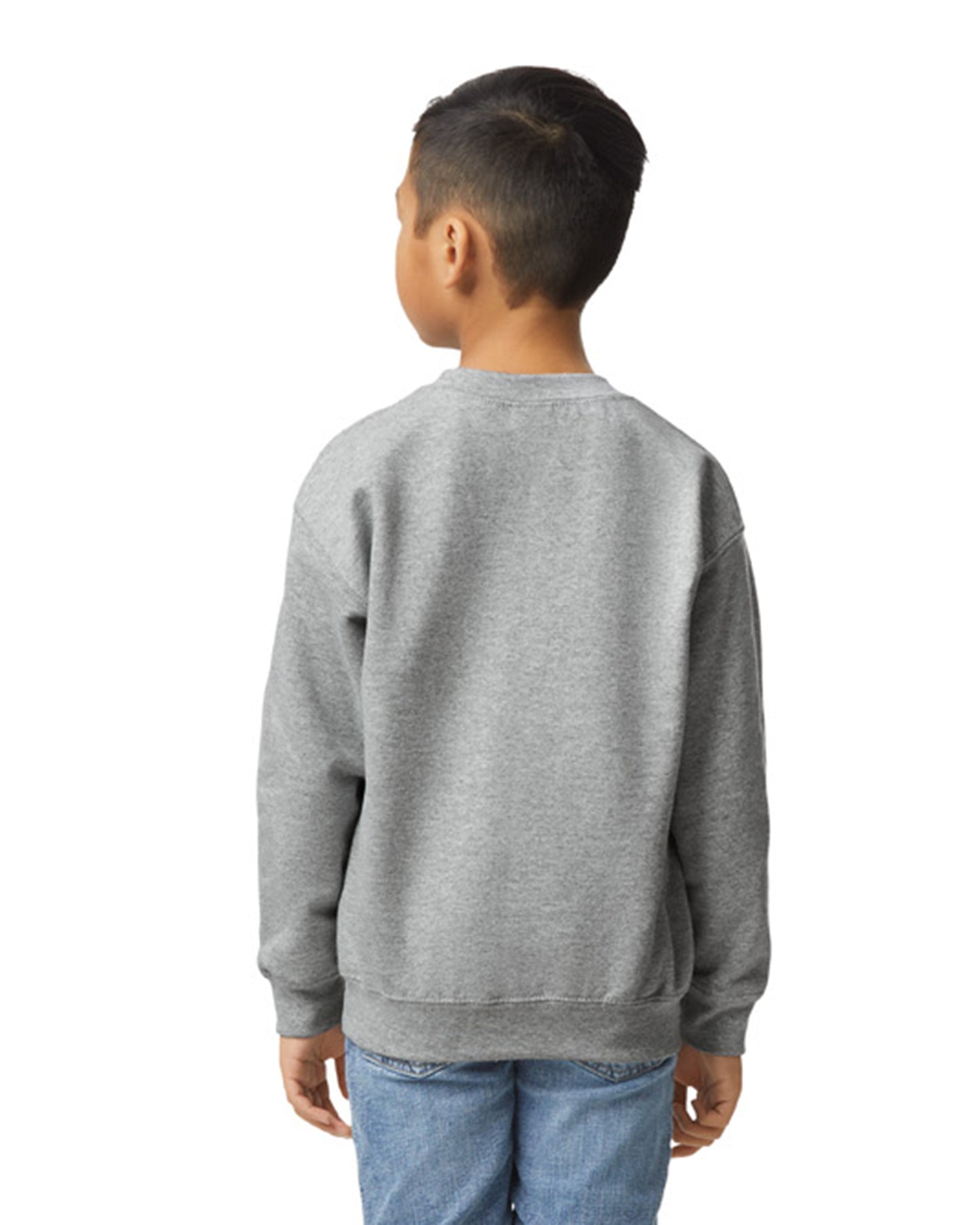 Youth Heavy Blend��� 50/50 Fleece Crew - Sport Gray